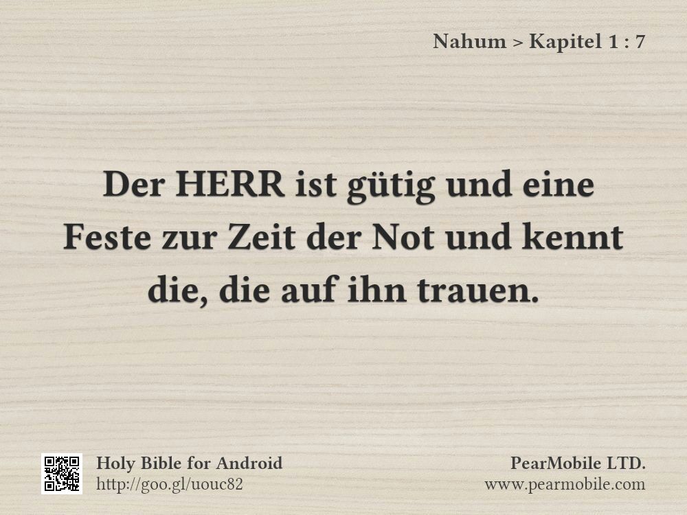 Nahum, Kapitel 1:7